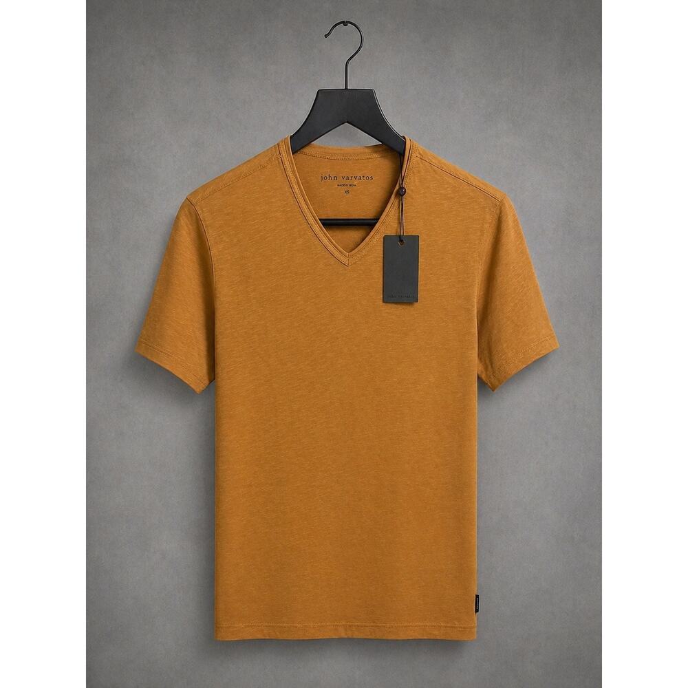 NWT: John Varvatos Copper V-neck Tshirt